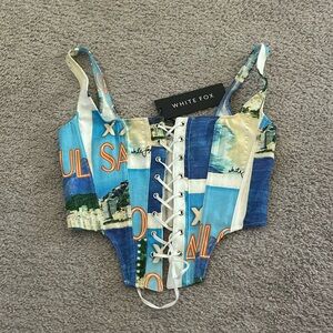 NWT White Fox Top